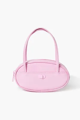 Women's Faux Patent Leather Clutch Bag in Pink