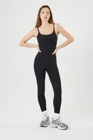 Women's Ribbed Knit Cami Jumpsuit Large