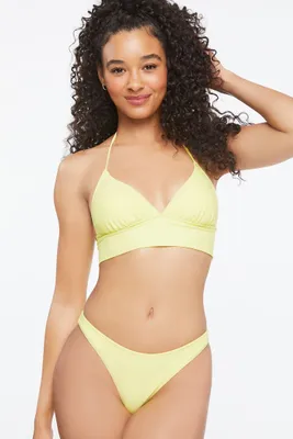 Women's Cheeky Low-Rise Bikini Bottoms in Citron, XL