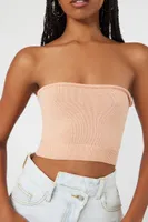 Women's Cropped Sweater-Knit Tube Top