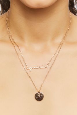 Women's Zodiac Pendant Necklace Set
