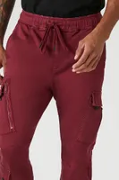 Men Slim-Fit Cargo Drawstring Joggers