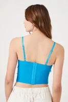 Women's Butterfly Applique Bustier in Blue Medium