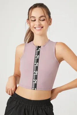 Women's Active 21 Graphic Crop Top Purple