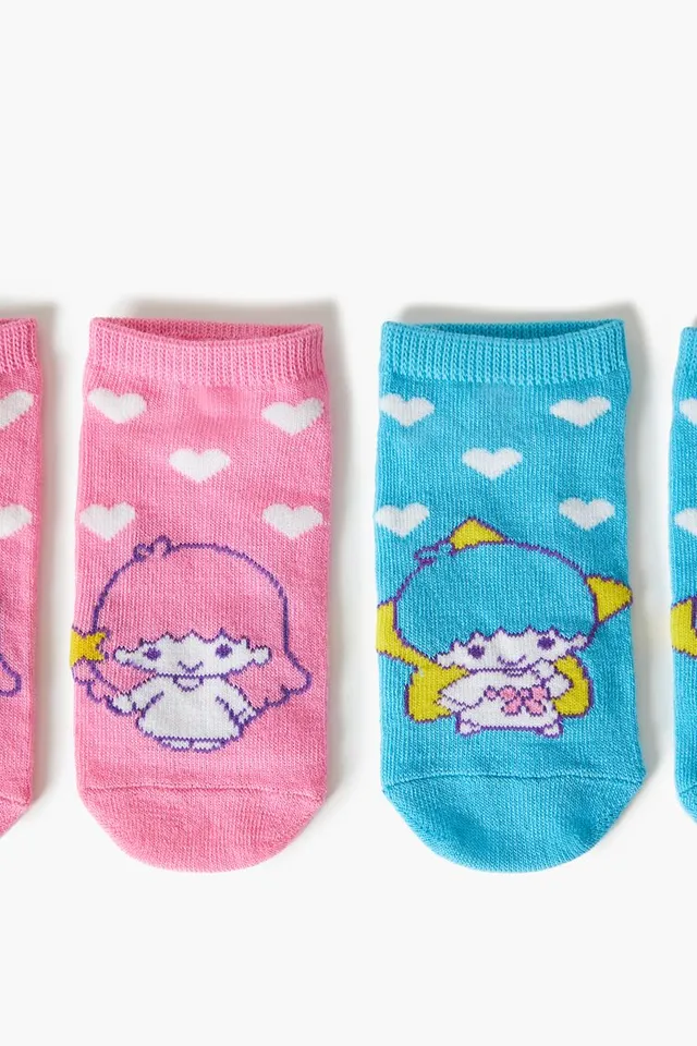 Forever 21 Girls Little Twin Stars Sock Set - 2 pack (Kids) in