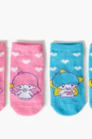 Girls Little Twin Stars Sock Set - 2 pack (Kids) in Blue