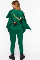 Women's Christmas Tree Jumpsuit in Green Medium