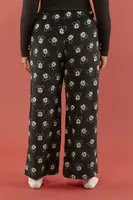 Women's Disney Mickey Mouse Pajama Pants in Black, 1X