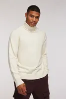 Men Ribbed Turtleneck Sweater XXL