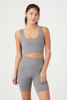 Women's Active Seamless Biker Shorts in Dark Grey Small