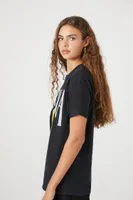 Women's Nirvana Graphic T-Shirt in Black, M/L