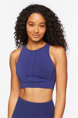 Women's Cotton-Blend Longline Sports Bra