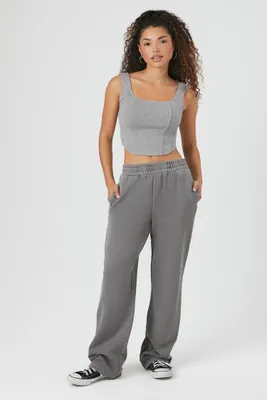 Women's French Terry Sweatpants in Charcoal Large