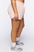 Women's High-Rise Windbreaker Shorts in Blush, 0X