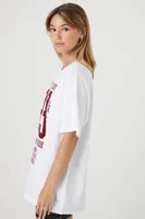 Women's Oversized Since 93 Graphic T-Shirt in White Large