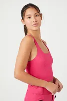 Women's Active Cutout Racerback Tank Top in Hibiscus Large