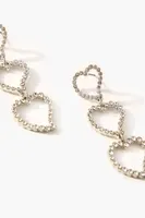 Women's Frasier Sterling Heart Drop Earrings in Silver