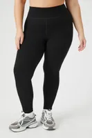 Women's Active Seamless Leggings in Black, 2X