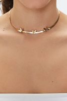 Women's Butterfly Snake Chain Necklace in Gold