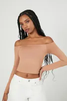 Women's Contour Off-the-Shoulder Crop Top