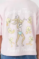 Girls Lola Bunny & Tweety Bird T-Shirt (Kids) Pink,