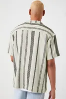 Men Striped Short-Sleeve Shirt