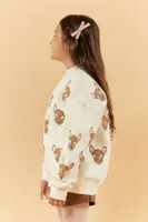 Girls Disney Bambi Pullover (Kids) in Cream, 11/12