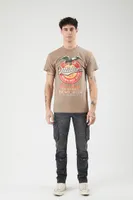 Men Miller Milwaukee Beer Graphic Tee in Brown Small