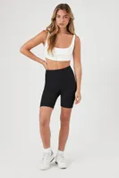 Women's Ribbed Knit Biker Shorts