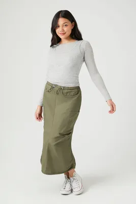 Women's Cargo Midi Skirt