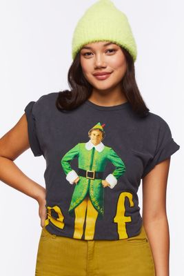 Women's Elf Graphic T-Shirt in Charcoal, S/M