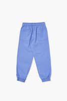 Kids Drawstring Joggers (Girls + Boys) in Light Blue, 11/12