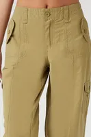 Women's Cuffed High-Rise Joggers in Olive, 5