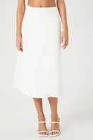 Women's Denim Midi Skirt White