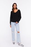 Women's Ribbed Drop-Sleeve Sweater Small