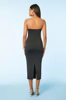 Women's Contour Bodycon Cami Midi Dress in Black Small