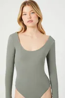 Women's Cotton-Blend Scoop Bodysuit