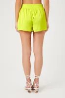 Women's Satin Mid-Rise Shorts Small