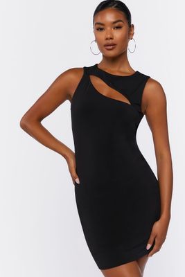 Women's Cutout Bodycon Mini Dress in Black Small