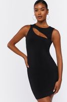 Women's Cutout Bodycon Mini Dress Black