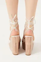 Women's Lace-Up Platform Wedges