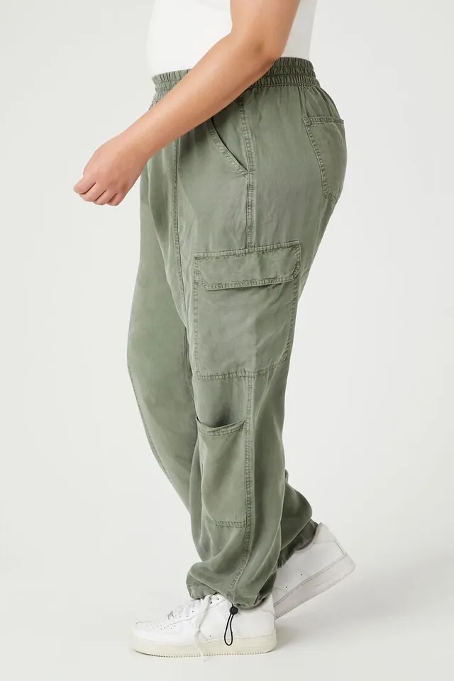 Forever 21 Women's Utility Cargo Joggers in Olive, XL - ShopStyle Pants