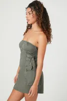 Women's Twill Utility Mini Tube Dress