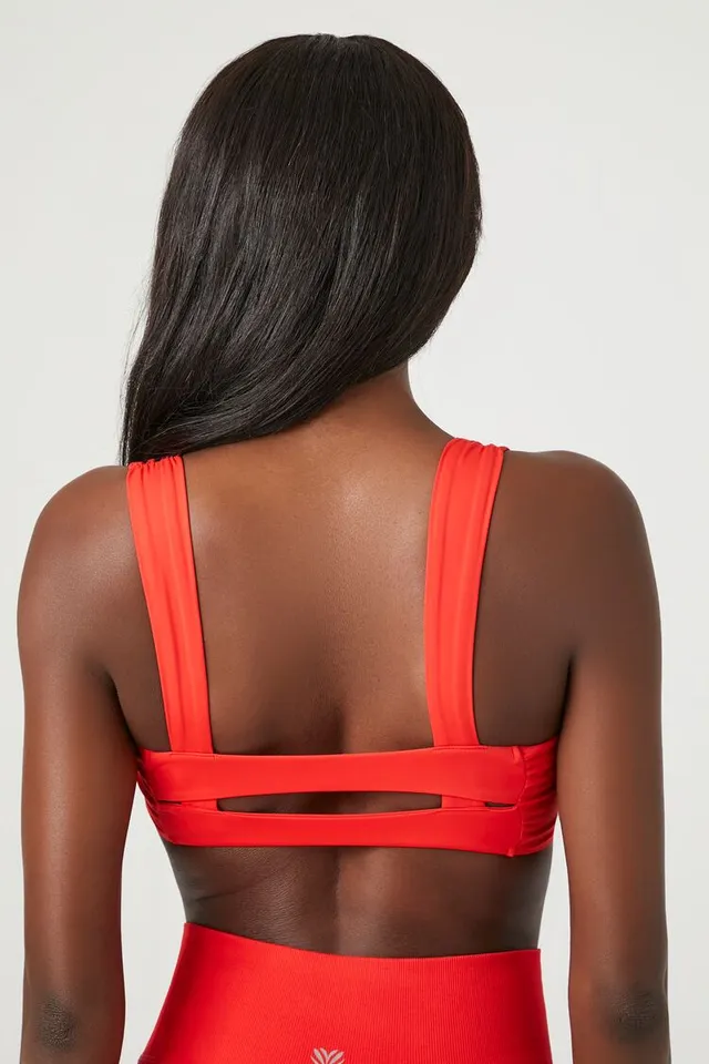 Buy Forever 21 Low Impact - Caged Sports Bra - Grey online