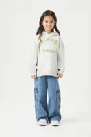 Girls Alaska Graphic Hoodie (Kids) in Grey, 9/10