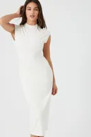 Women's Cap-Sleeve Bodycon Midi Dress Vanilla