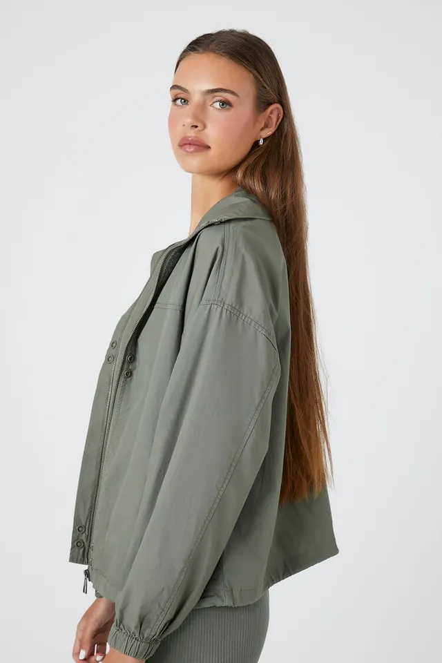 Twill Oversized Belted Utility Jacket