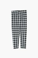 Girls Houndstooth Leggings (Kids) in Black/White, 13/14