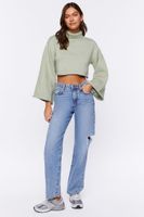 Women's Cropped Turtleneck Sweater