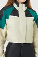 Women's Cropped Colorblock Jacket